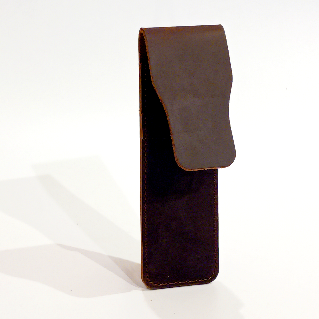 Leather Pen Sleeve w/ Flap