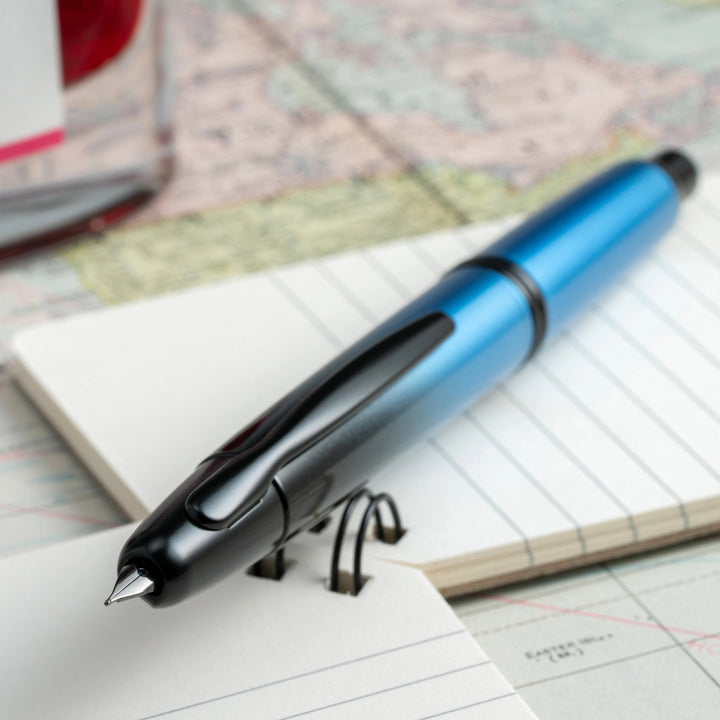 Pilot Vanishing Point Fountain Pen - Black Ice (2021 Limited Edition)