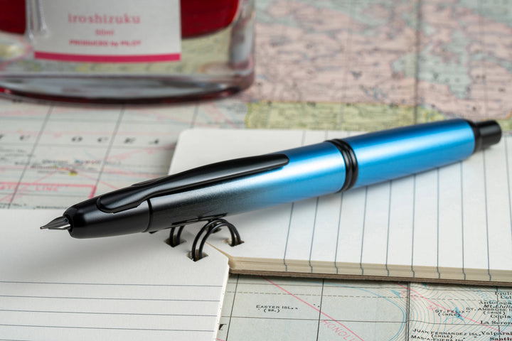 Pilot Vanishing Point Fountain Pen - Black Ice (2021 Limited Edition)