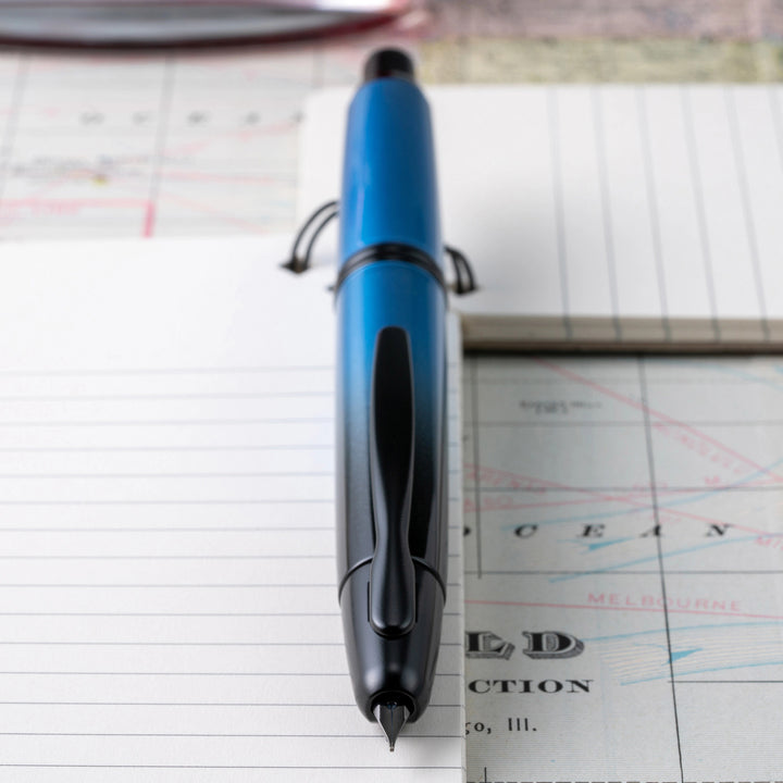 Pilot Vanishing Point Fountain Pen - Black Ice (2021 Limited Edition)
