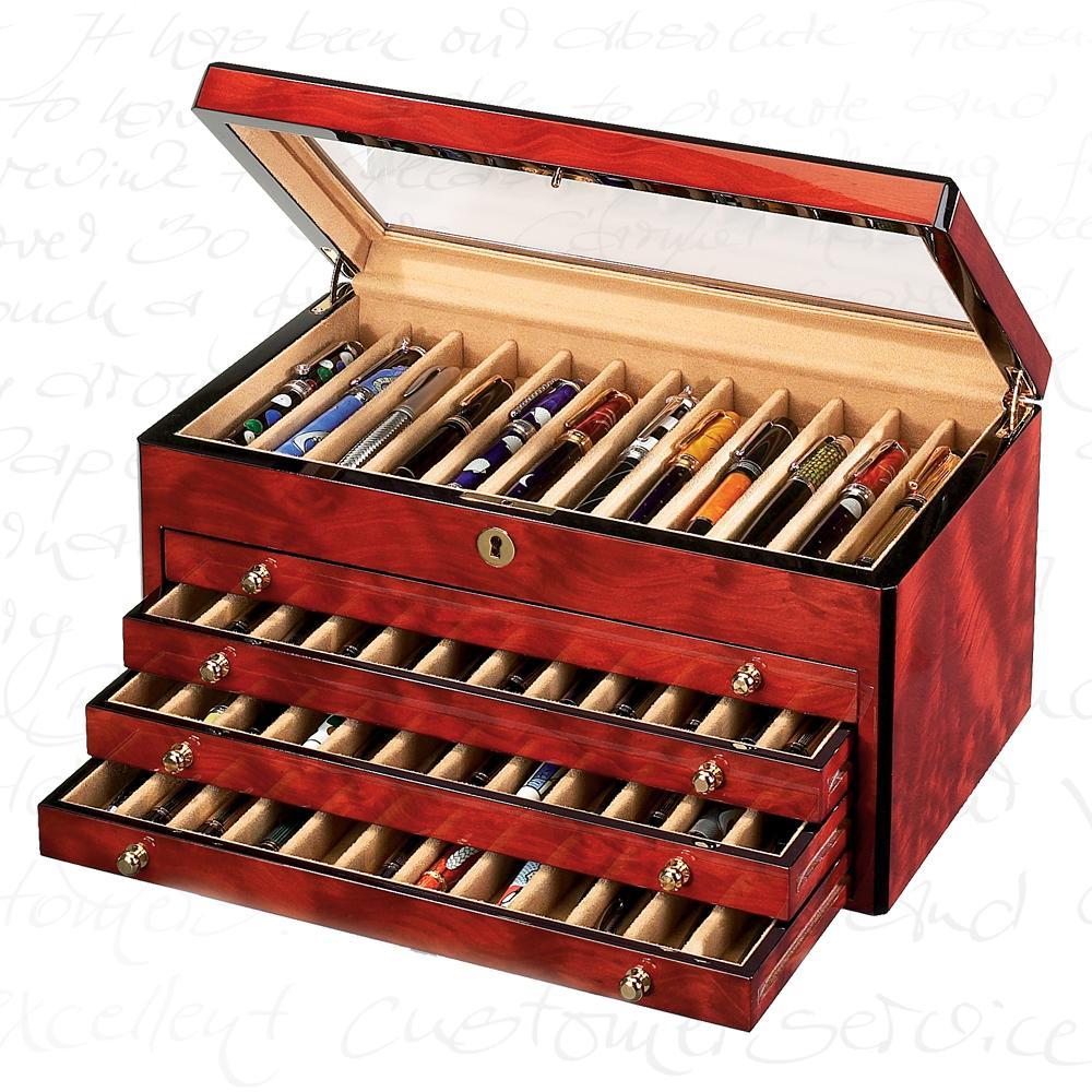Venlo Triple Burlwood 60 Pen Case