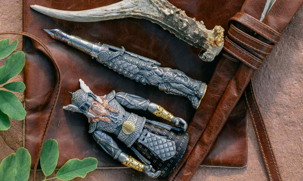 Montegrappa Viking Fountain Pen - Sterling Silver