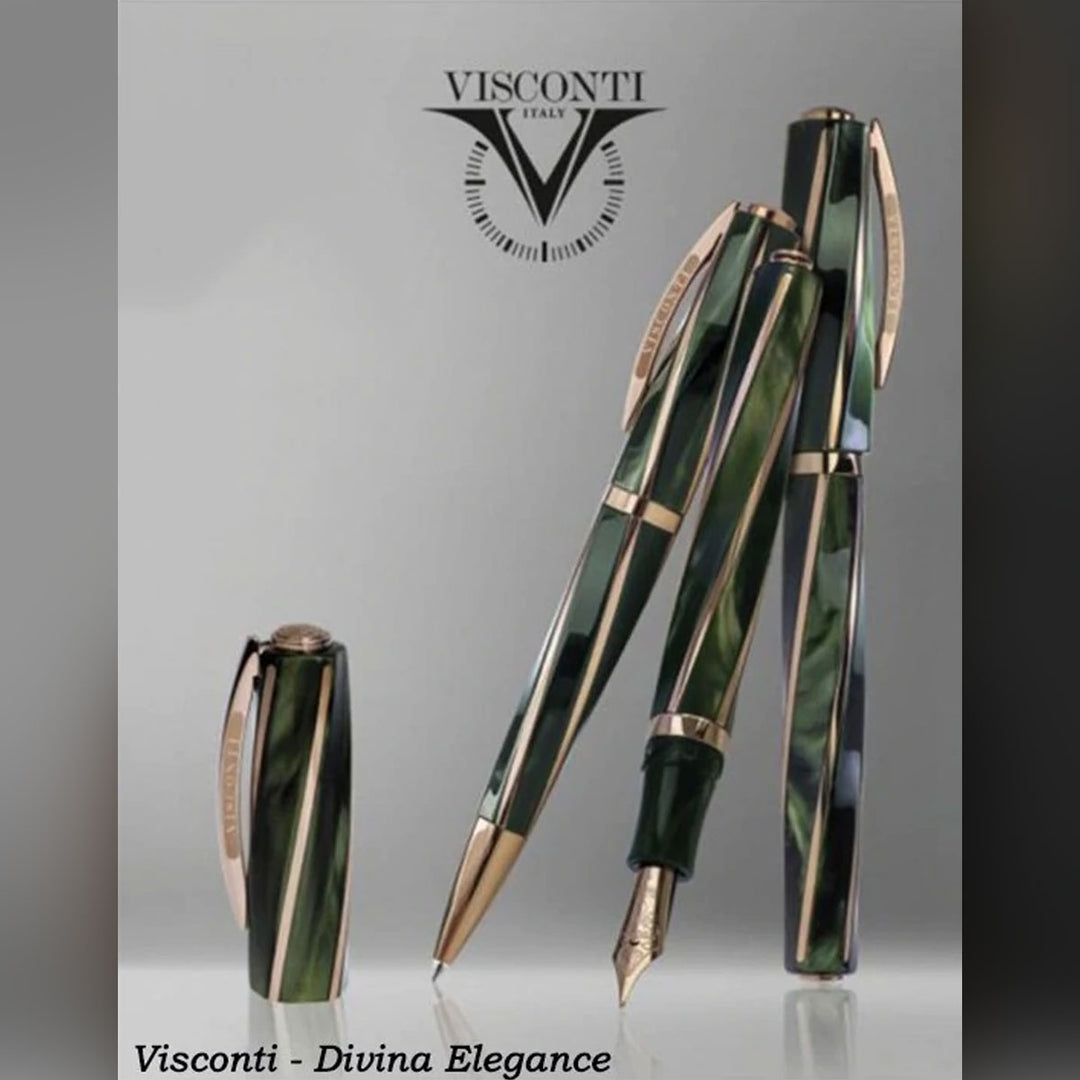 Visconti Divina Elegance Oversize Green - Fountain Pen