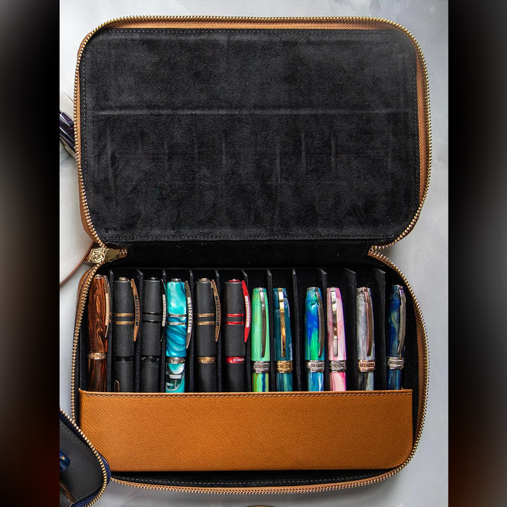 Visconti 12 Pen Leather Case