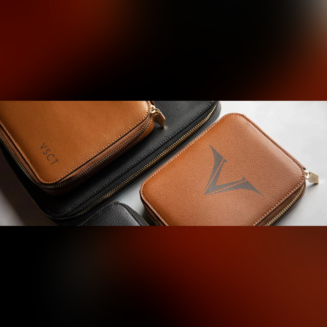 Visconti 4 Pen Leather Case