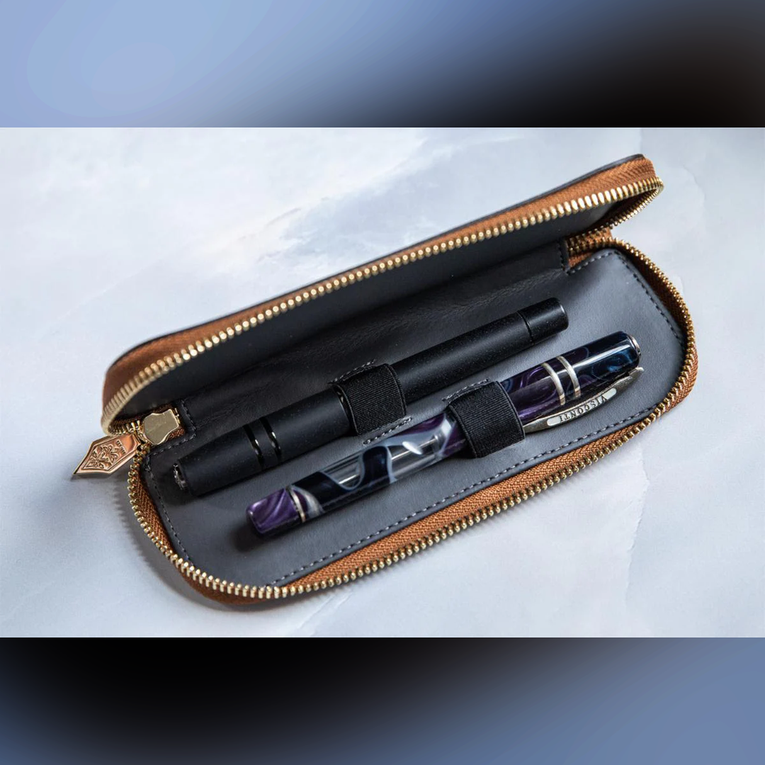 Visconti 2 Pen Leather Case