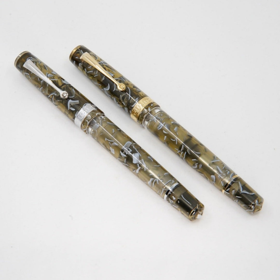 Armando Simoni Club Studio Green Guatemala Fountain Pen - Rhodium Trim