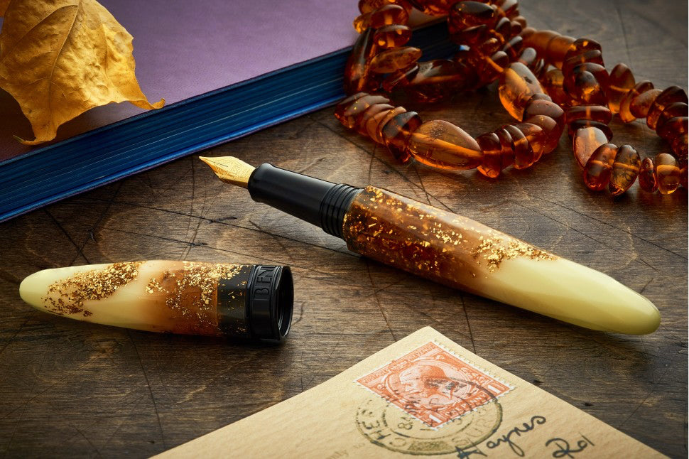 Benu Briolette Fountain Pen - Luminous Amber