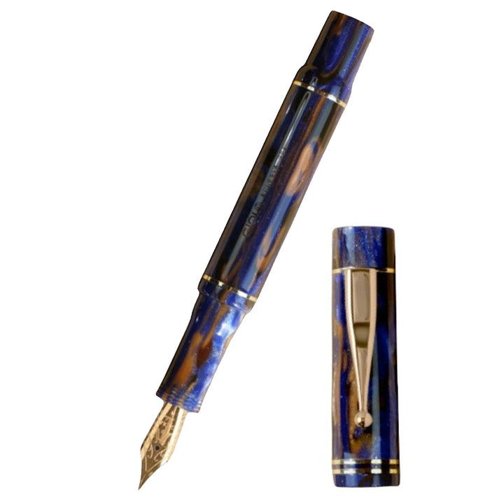 Gioia Alleria Crepuscolo Fountain Pen - Blue/Brown