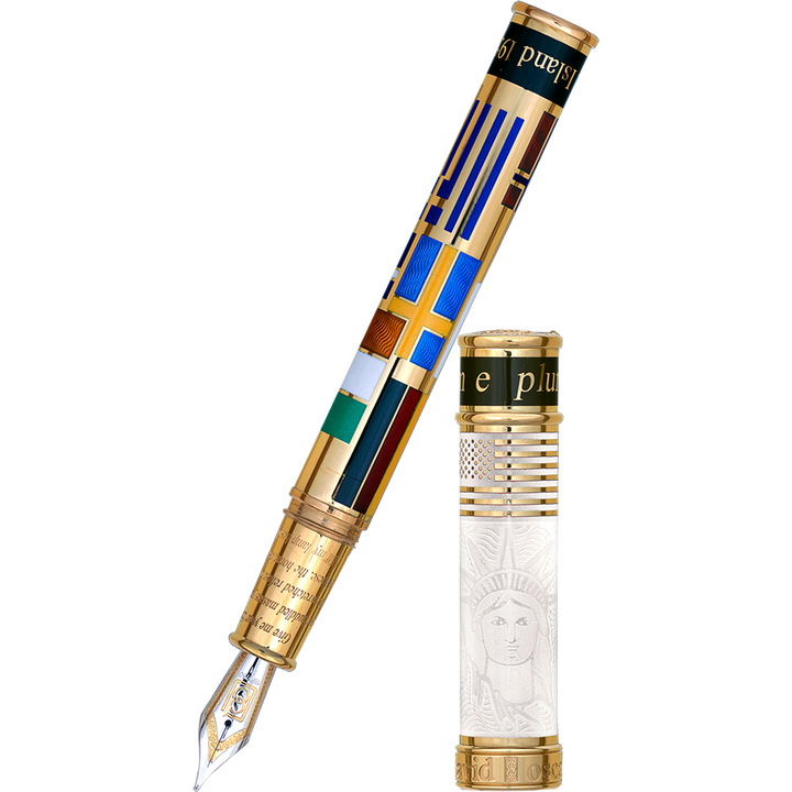 David Oscarson Ellis Island Fountain Pen - White