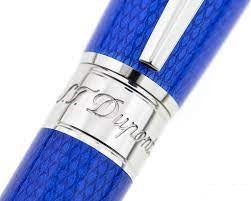 S.T. Dupont Diamond Guilloche Rollerball - Sapphire