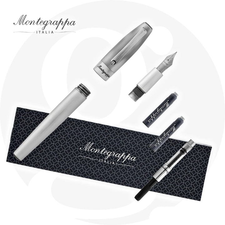 Montegrappa Fortuna Fountain Pen - Silver Mule