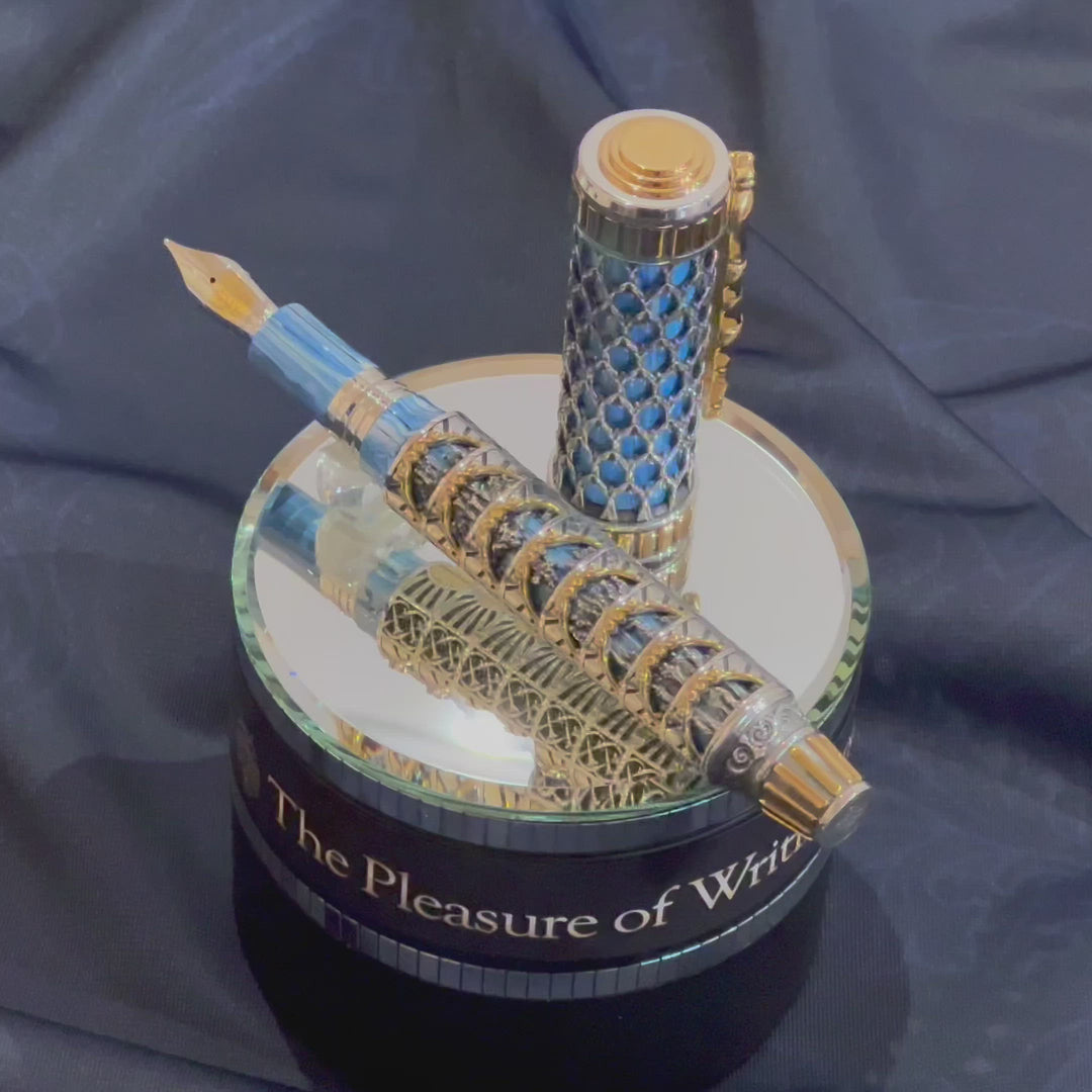 Montegrappa Dante Alighieri : Paradiso Silver Fountain Pen