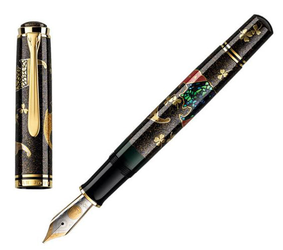 Pelikan Maki-e Five Lucky Bats Fountain Pen