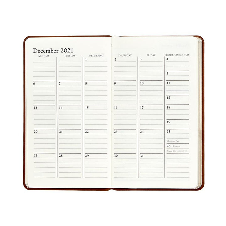 Graphic Image 5" Pocket Datebook - Traditional Leather