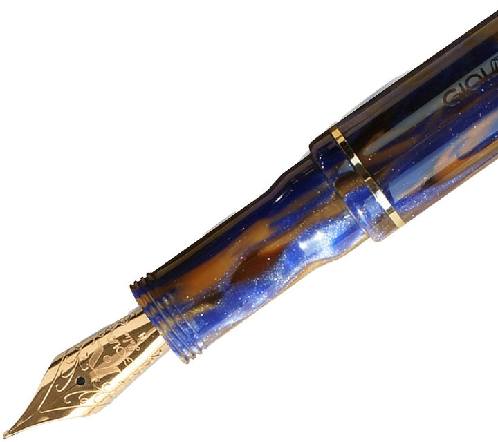 Gioia Alleria Crepuscolo Fountain Pen - Blue/Brown