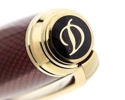 S.T. Dupont Diamond Guilloche Rollerball - Ruby