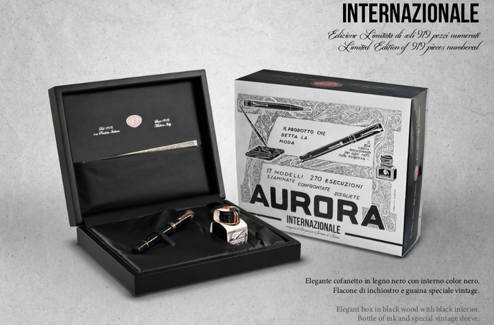 Aurora Internazionale Limited Edition Fountain Pen - Nero
