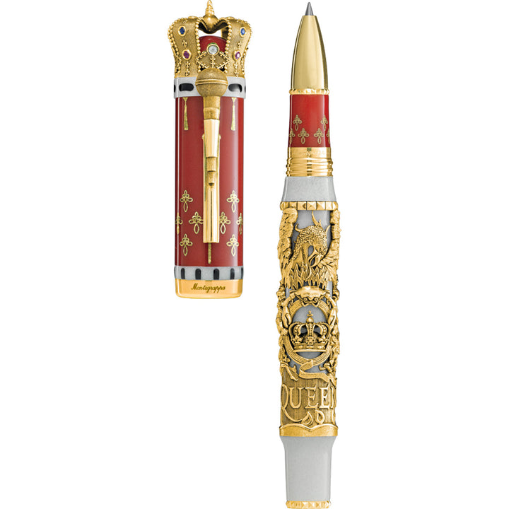 Montegrappa Queen: A Night at the Opera Rollerball Pen - Gold