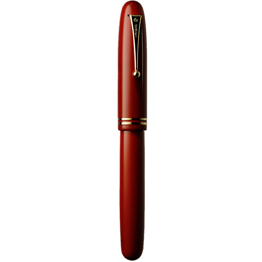Namiki Emperor Urushi Fountain Pen - Vermillion with Rings