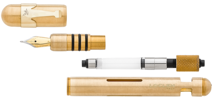 Loclen Electa Fountain Pen - Raw Brass
