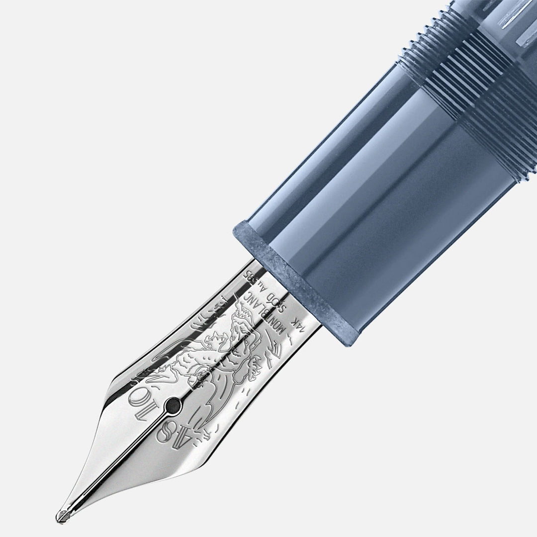 Montblanc Meisterstück Glacier LeGrand Blue Fountain Pen