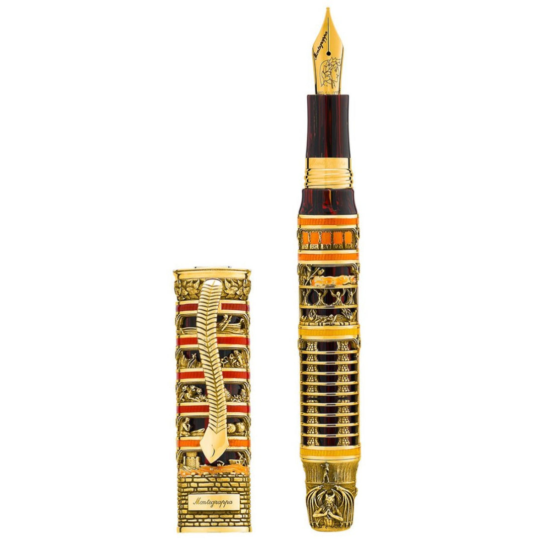 Montegrappa Dante Alighieri: Inferno Gold Fountain Pen