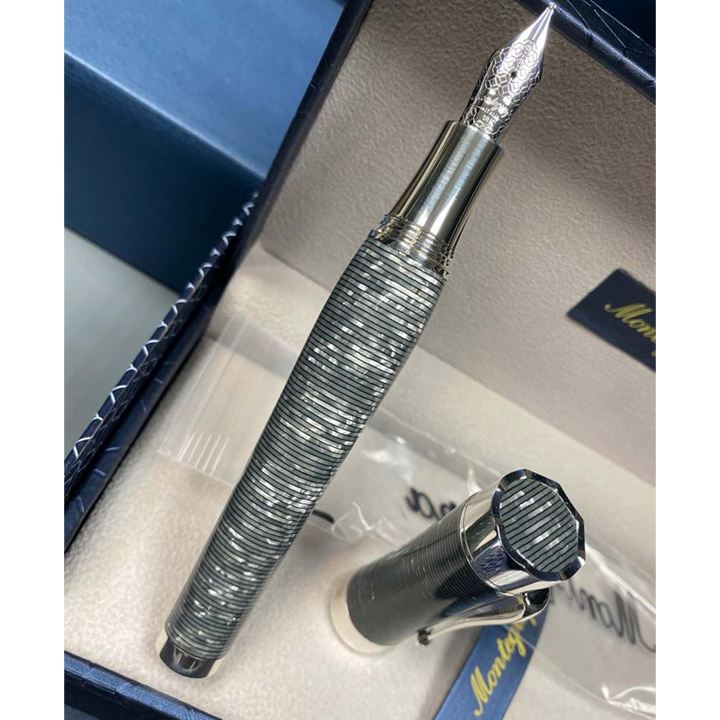 Montegrappa Ferracina Timeless Fountain Pen - Shiny Circles