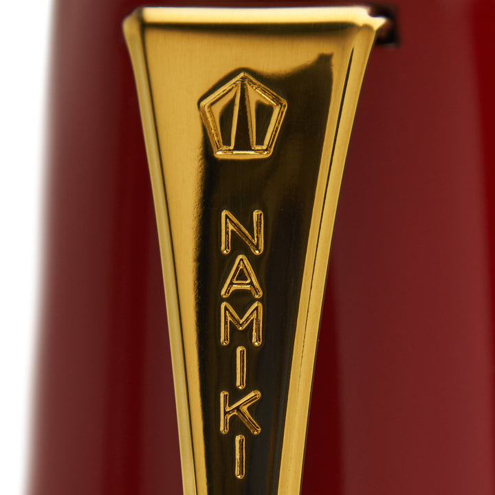 Namiki Emperor Urushi Fountain Pen - Vermillion with Rings