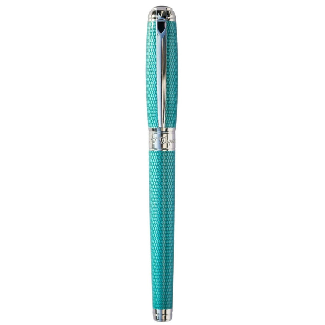 S.T. Dupont Line D Large Guilloche Rollerball - Aquamarine