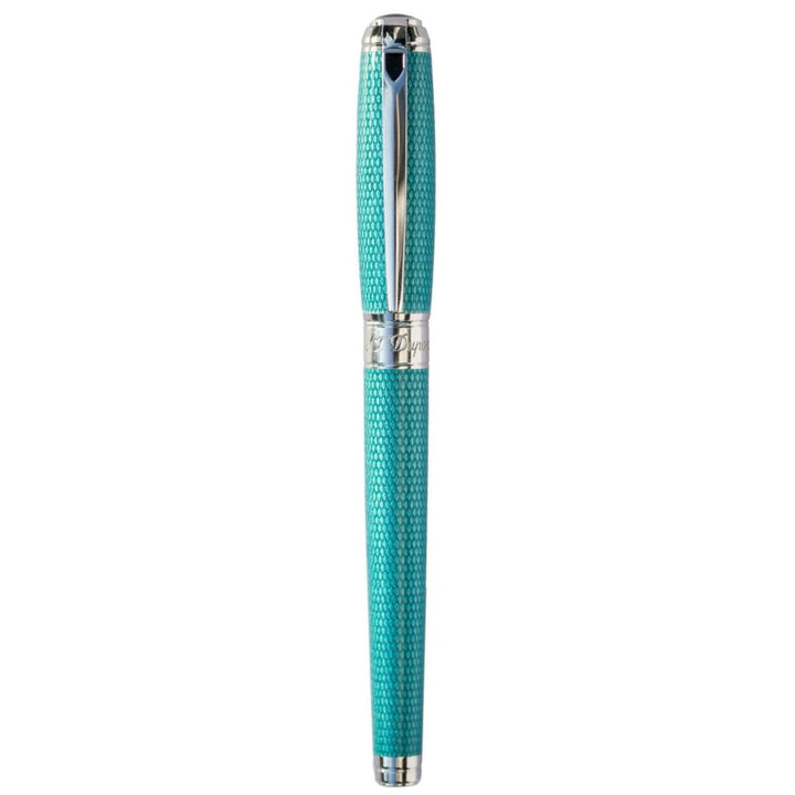 S.T. Dupont Line D Large Guilloche Rollerball - Aquamarine