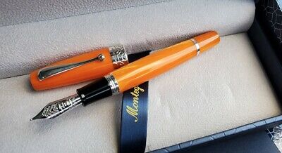 Montegrappa Miya 450 Fountain Pen - Orange Stub 1.1