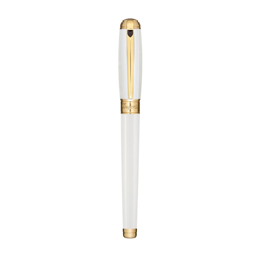 S.T. Dupont Line D Medium Fountain Pen - Pearl White