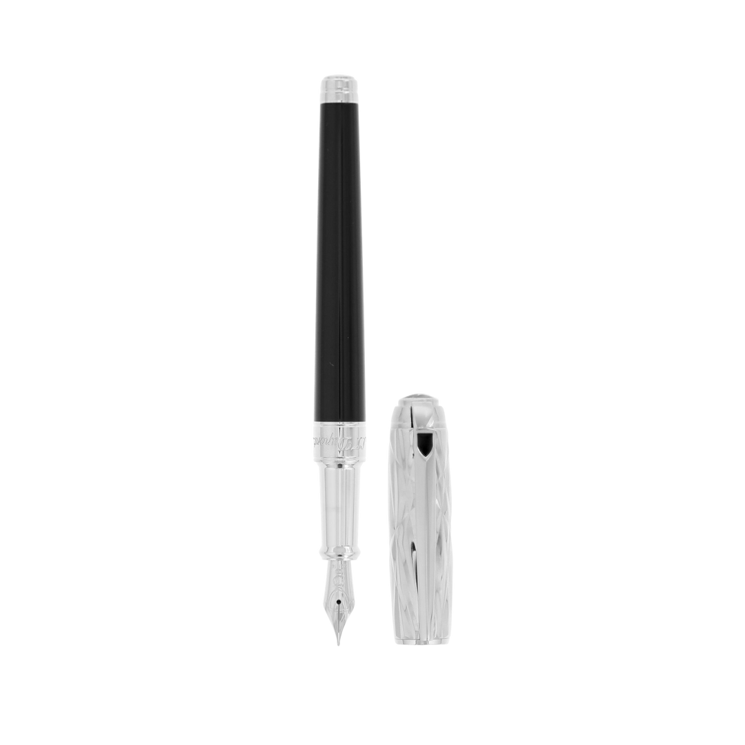 S.T. Dupont Line D Medium Fountain Pen - Crazy Diamond