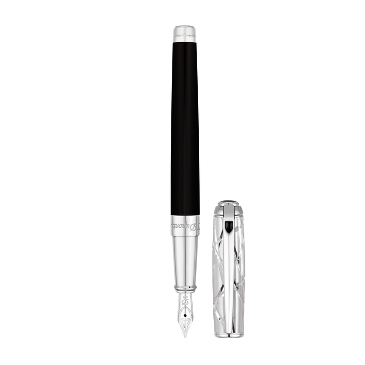 S.T. Dupont Line D Medium Fountain Pen - Firelines