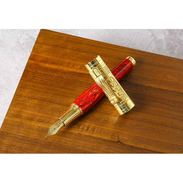 Montegrappa Ten Commandments Red / Vermeil - Fountain Pen
