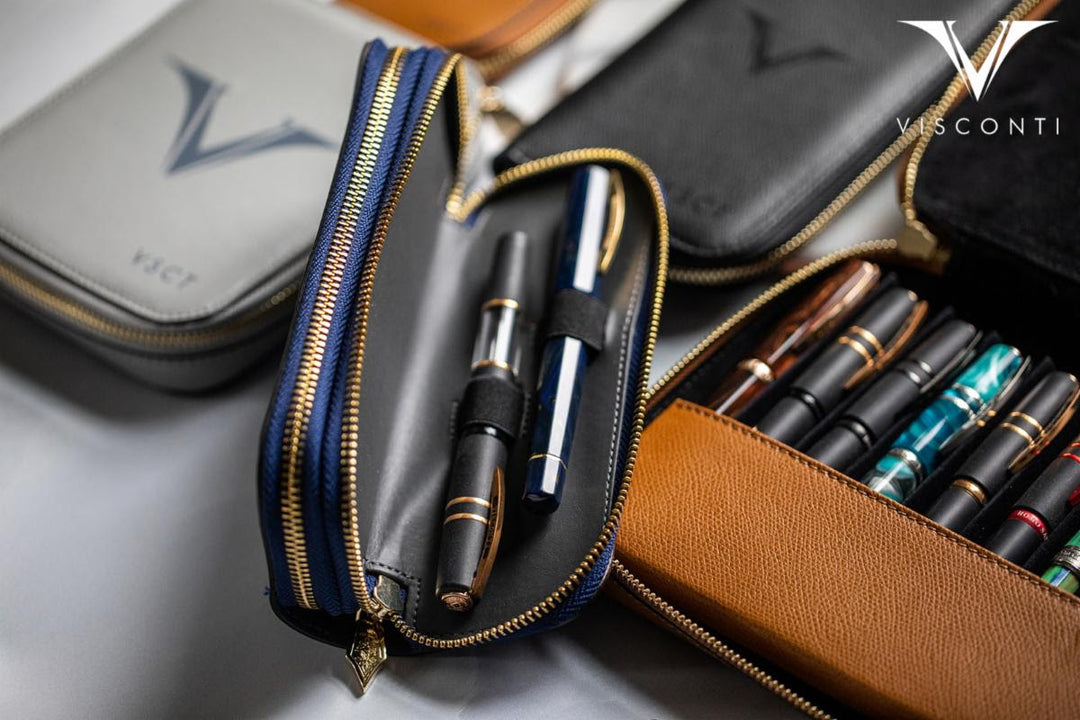 Visconti Leather Pen Sleeve
