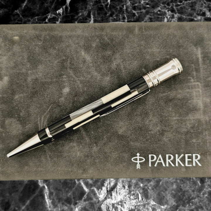 Parker Duofold Centennial Mosaic Black & Pearl Ballpoint