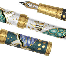 David Oscarson Sea Turtles Fountain Pens