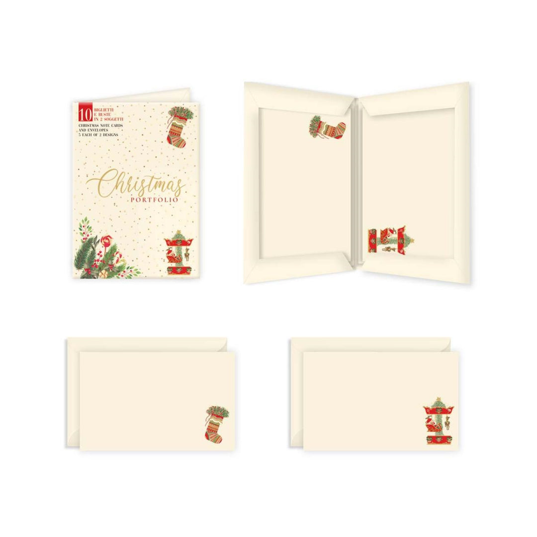 San Lorenzo Stocking & Carousel Card - Portfolio (10ct.)