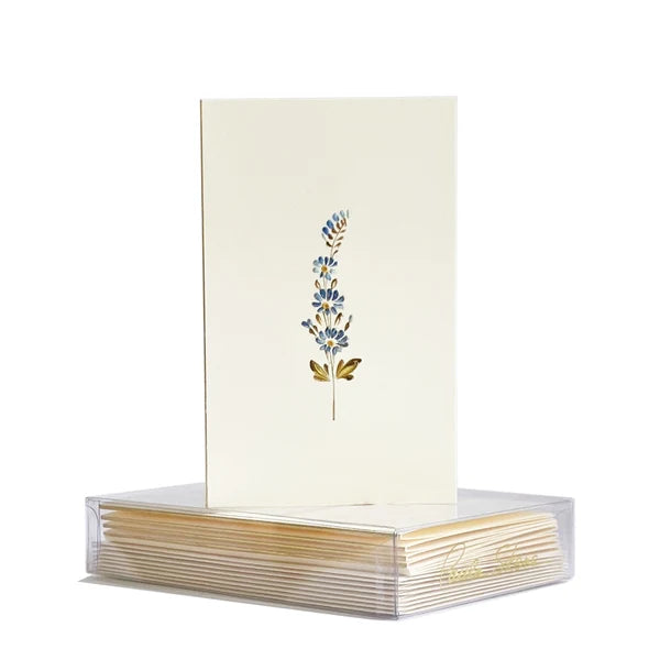 Paula Skene Blue Floral Mini Note Cards &amp; Envelopes