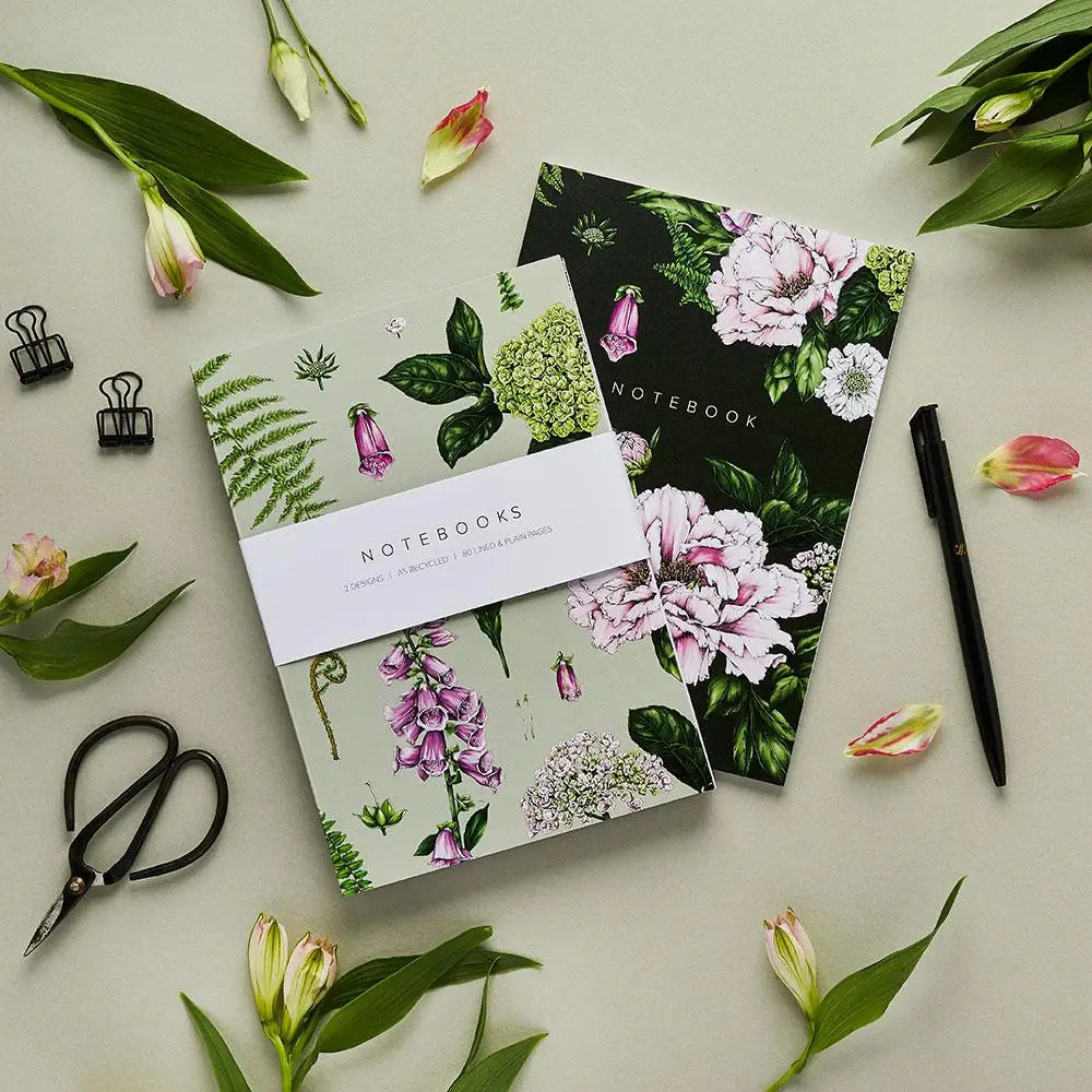 Summer Garden Softcover Notebooks A5