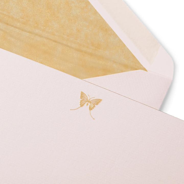 Smythson Butterfly Motif Correspondence Cards detail