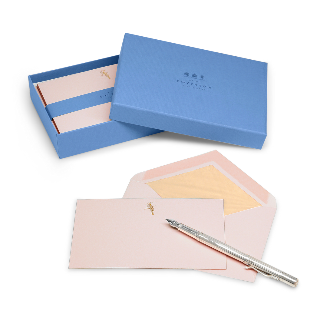 Smythson Bird Motif Correspondence Cards envelope