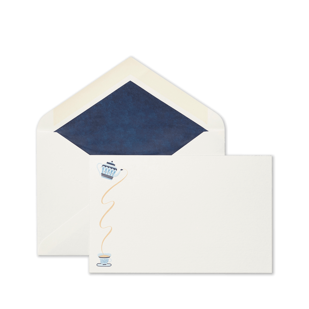 Smythson Teapot Motif Correspondence Cards