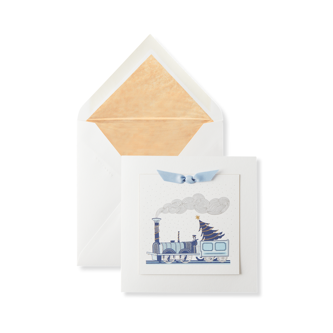 Smythson Train Christmas Card
