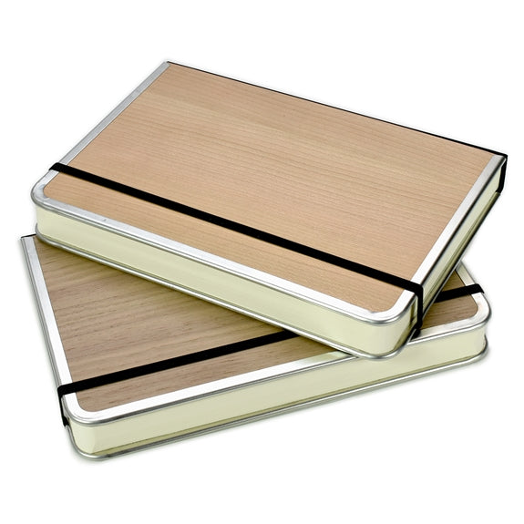 Basic Wood Metal Edge Notebooks A5 | Bindewerk