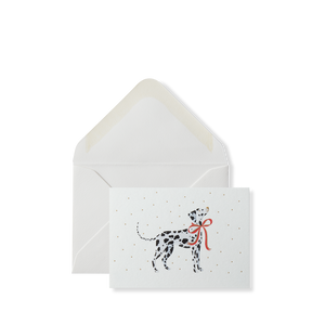 Smythson Of Bond Street Dalmatian Christmas Gift Card Set 3.7" x 2.6" (10ct.)