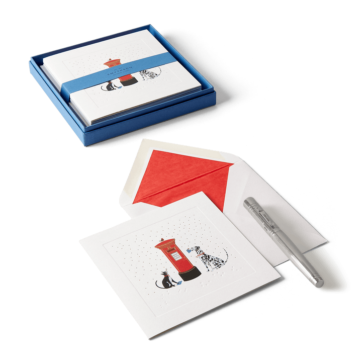 Smythson Postal Pets Christmas Card Set envelope