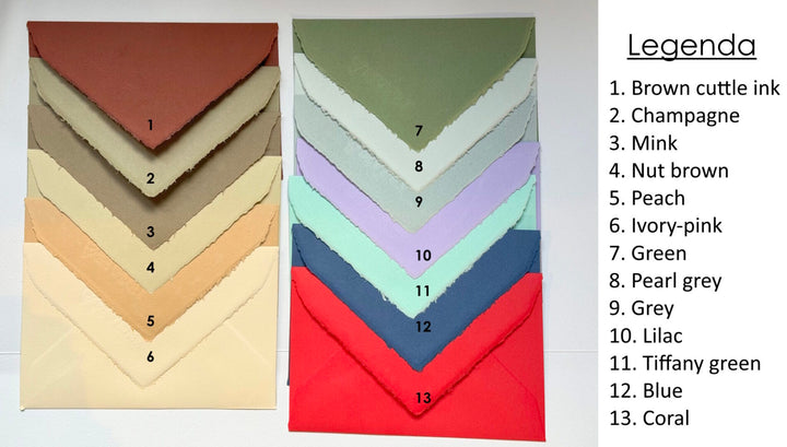 Amalfi Paper Envelope Coloured | AMATRUDA ITALY